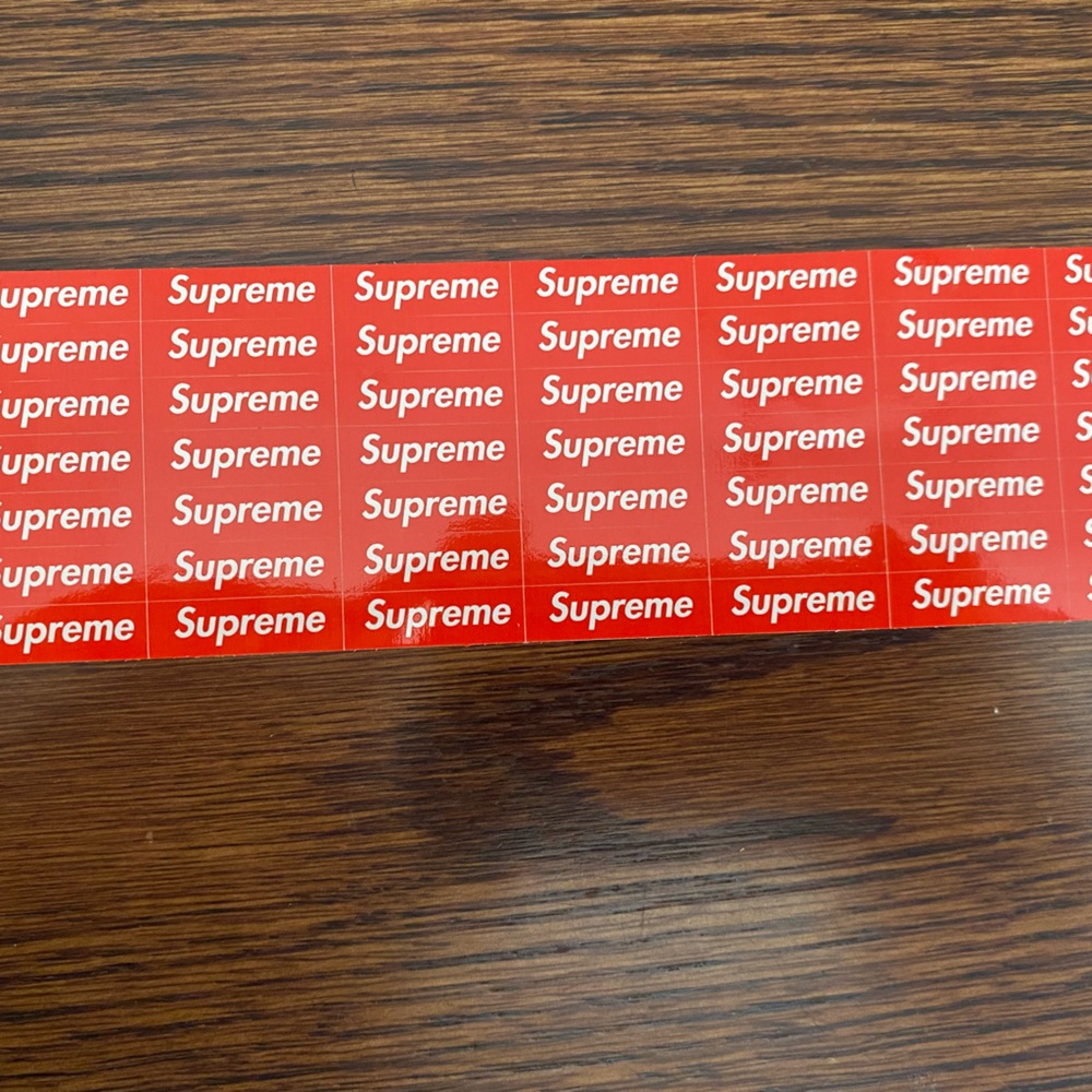 Supreme Red Box Logo Mini Sticker Sheet